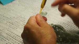 Простая и красивая обвязка для шали или бактуса, crochet shawlш(шаль № 122)