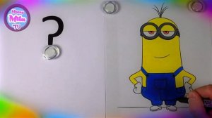 рисуем МИНЬОНОВ из Гадкий Я 3 смешные миньоны despicable me 3