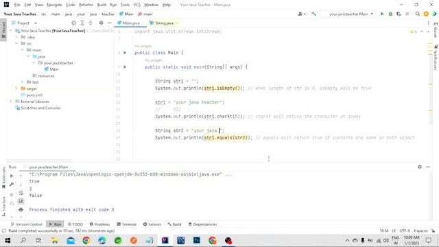 Java Tutorial : Methods In Java String Class