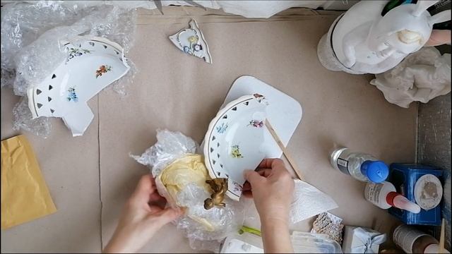 Реставрация старинной фруктовницы
