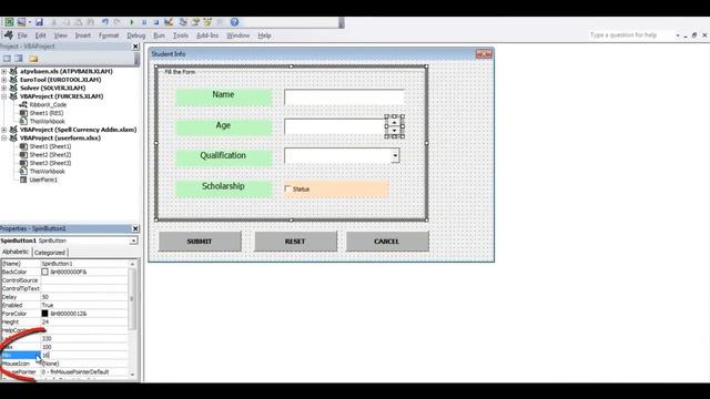Create Userform in Excel VBA Macro in Detail