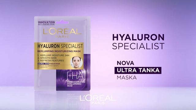 L'Oréal Paris Hyaluron Specialist maska za lice смотреть онлайн