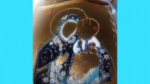 Вышивка ризы к старинной иконе