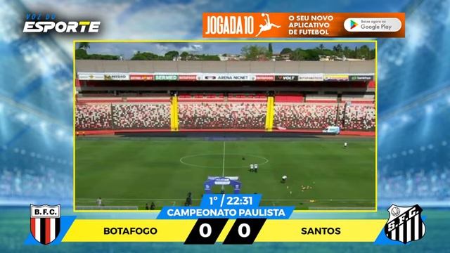 BOTAFOGO X SANTOS - NARRAÇÃO AO VIVO | CAMPEONATO PAULISTA - 20/01/2024
