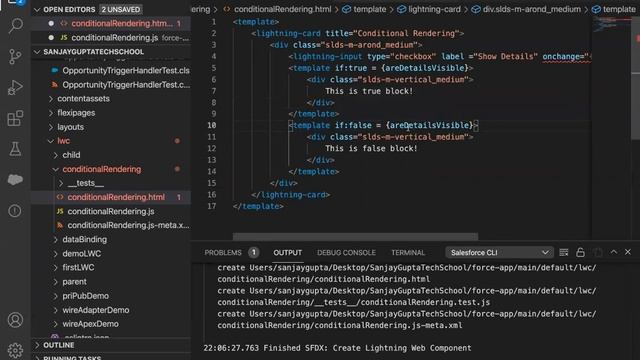 18 LWC | Conditional Rendering in HTML | Apply if-else in LWC | Lightning Web Component Training