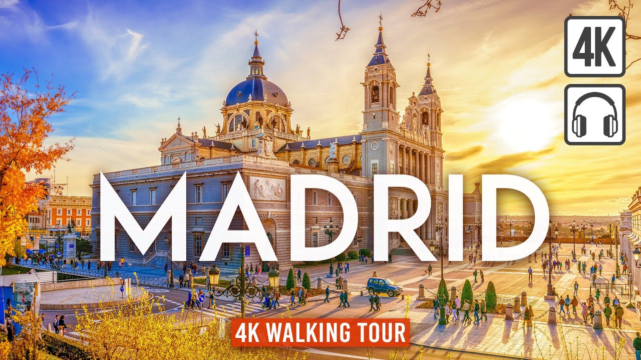 Пешеходная экскурсия по Мадриду - Испания - в формате 4K - Обзор Мадрида - Мадрид - Отдых в Мадриде