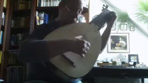 Echo in g minor by Philipp Franz LeSage de Richee (1695) for baroque lute