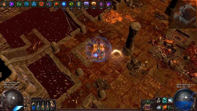 Path of Exile. Full Atziri. (1.1.5 version). Scion Low life Spectral Throw build. 267k max DPS смотреть онлайн