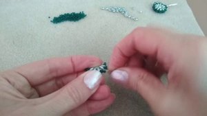 Серьги из бисера и твина. Earrings