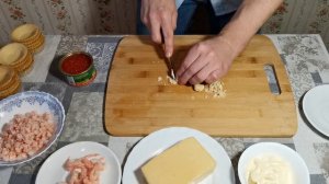Тарталетки с креветками и сыром. Отличная закуска на Новый год!!!