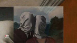 Рене Магритт. Влюбленные.