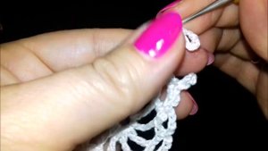 Снежинка крючком.