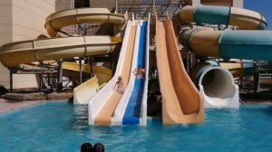 Vlog : АКВАПАРК . Фатя и Али катаются на горках. Египет. Хургада. King Tut / SPHINX  Resort.