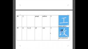 Китайские ключи 41-60 с примерами • Китайские графемы • Китайские радикалы • Таблица ключей
