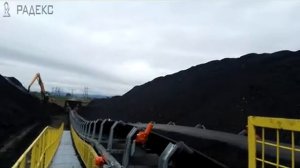 Ленточный конвейер 200 метров для ООО «Угольный Морской Порт Шахтерск» (о. Сахалин) видео 2