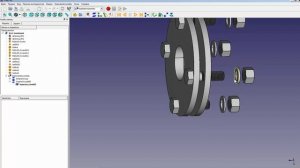 FreeCad АНИМАЦИЯ гайки