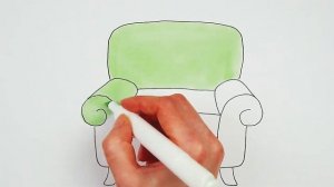 Как нарисовать кресло маркерами. Простые рисунки для детей