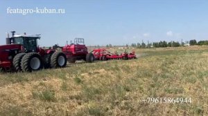 НаумАгро. Работа посевного комплекса No-Till FEATAGRO серии N-12000 по люцерне.