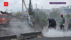 На Пашенном начали асфальтировать развязку к Николаевскому мосту