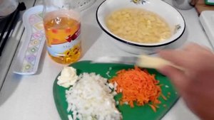 Нежный суп с куриными желудками.