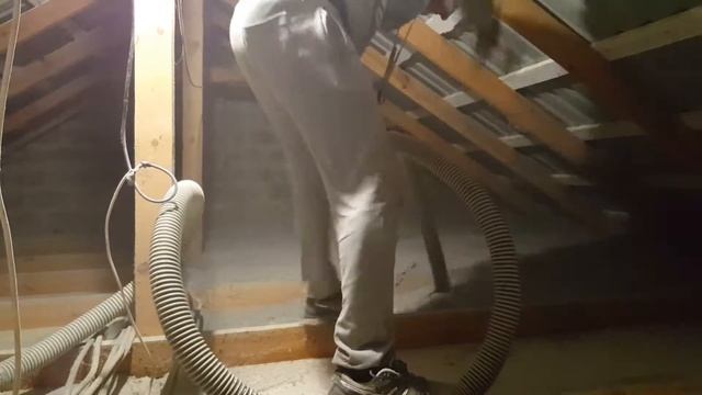 Эковата  утепление чердака