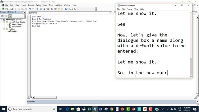 Various examples of InputBox command in Excel VBA смотреть онлайн