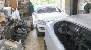 Мерседес ML. Полная замена масла в акпп, в раздатке и редукторах.