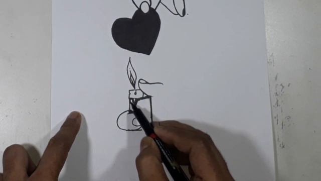 love💘 heart || lighter || tattoo || drawing || love heart is pain || ahoor Arts смотреть онлайн
