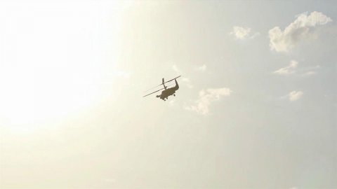 Минобороны РФ показало кадры работы вертолетов Ка-52 "Аллигаторов" в ходе военной операции