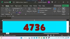 Numbers 10000 to 0 (Excel)