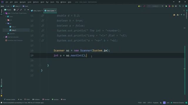 Java Tutorial for Beginners |  Literals and User Input in Java |  java full course