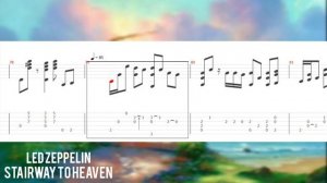 Stairway to heaven - Led Zeppelin (Guitar tab + Sheet music) Fingerstyle