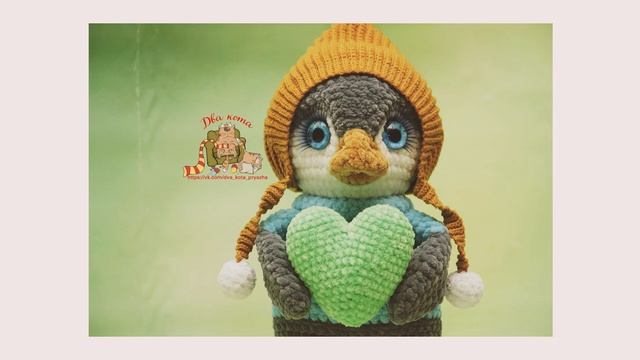 Плюшевый пингвин крючком. Подробный мастер-класс по вязанию крючком игрушки.