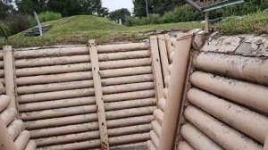 Фортификационные сооружения, окопы, дзоты, пограничный столб, подрустверный блиндаж, полевая кухня