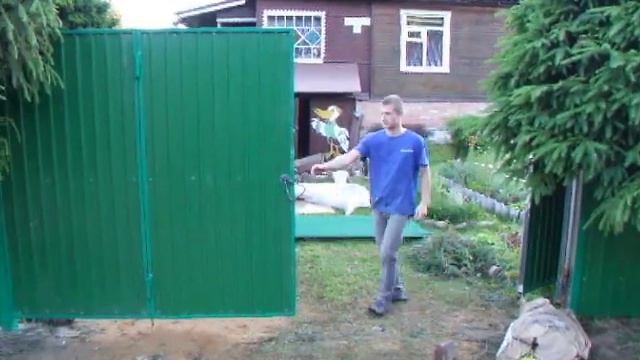 Складные ворота для дачи