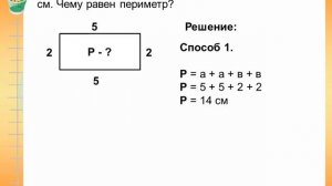 3 класс. Математика (Консультация). Решение задач на нахождение периметра и площади. 21.05.2020