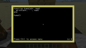 Учебник по ComputerCraft(ч.3): Функции