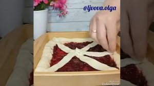 Дрожжевой постный пирог с вареньем ??