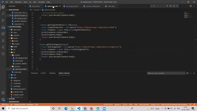 027 Fetching Json Data from the API || Flutter || Free Course смотреть онлайн