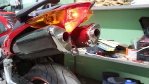 honda vfr-800 прямоток, переделаный из штатных труб