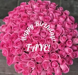 Happy birthday, Faye!