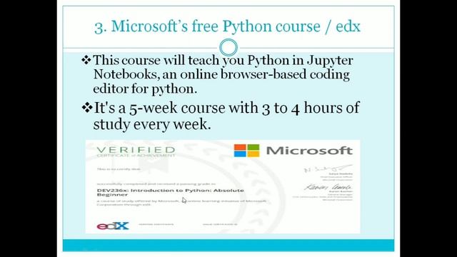 Top 8 Platform Offers Free Python Certification Course online