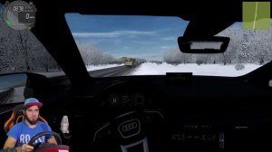 ЗАГНАЛ АУДИ КУ7 НА ЖЕСТКОЕ БЕЗДОРОЖЬЕ В ДЕРЕВНЕ - CITY CAR DRIVING + РУЛЬ