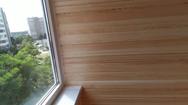 Отделка балкона вагонкой безсучковой, и интересный составной шкаф... смотреть онлайн