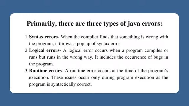 Debug  Error Free Java Code With Tricks
