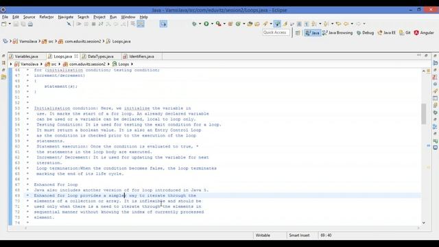 2018 05 30 11 02 Java Loops, foreach смотреть онлайн