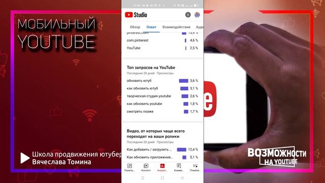 Как посмотреть аналитику в Ютубе на телефоне. Пошаговое руководство по аналитике YouTube!