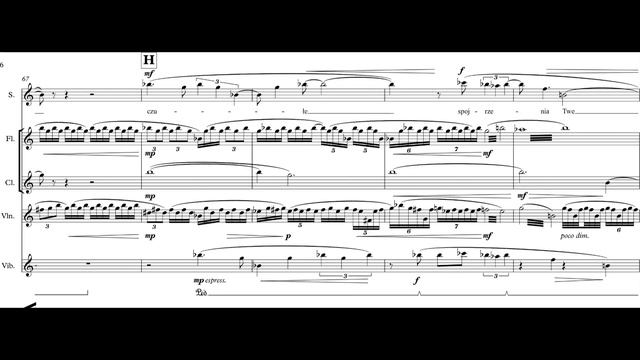 Ania Vu - Tik-Tak for Soprano, Flute, Clarinet, Violin, and Percussion (2019) [Score-Video] смотреть онлайн