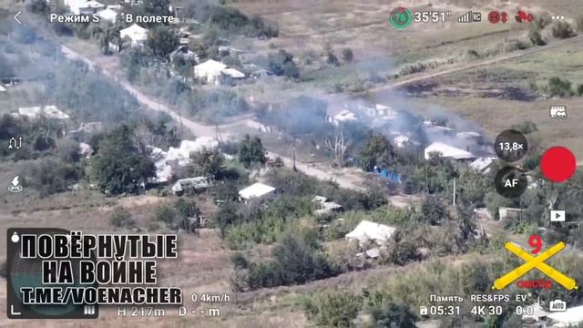 Уничтожение пункта временной дислокации и склада боеприпасов ВСУ