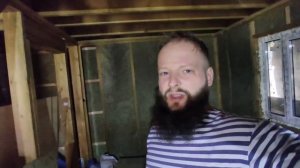 Апрель на даче. Утепление и монтаж пароизоляции в каркасном доме.